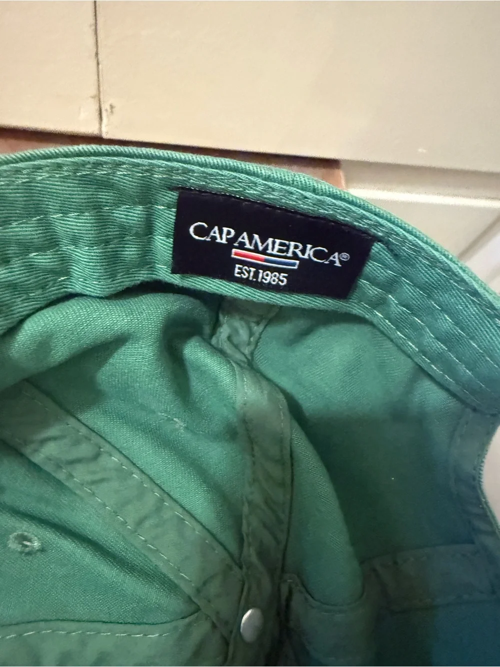 Green Embroidered 'I Should Start Working On Myself Again' Baseball Cap